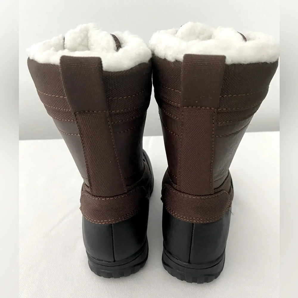 EDDIE BAUER  KIDS BROWN WINTER BOOTS (NWOT)